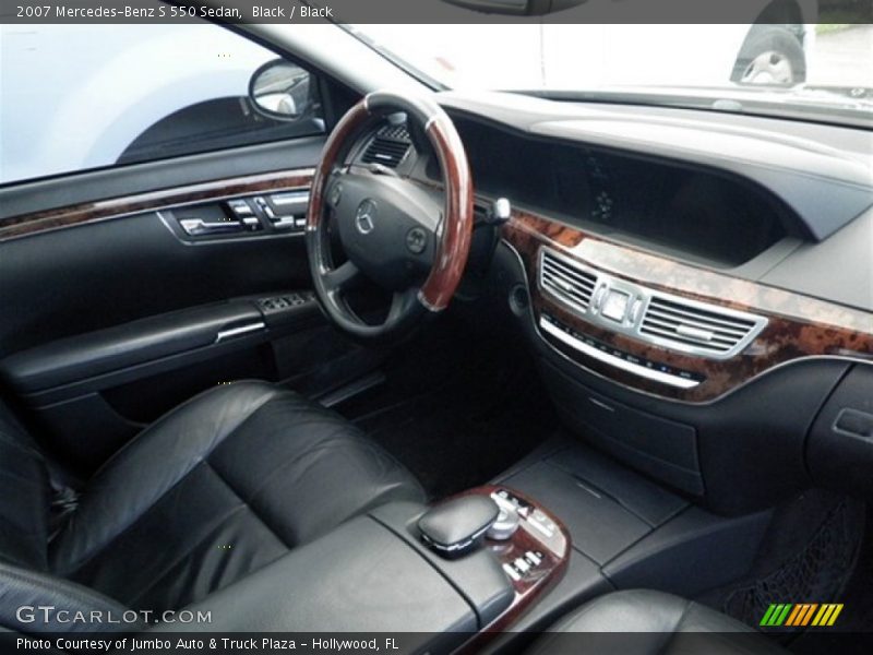 Black / Black 2007 Mercedes-Benz S 550 Sedan