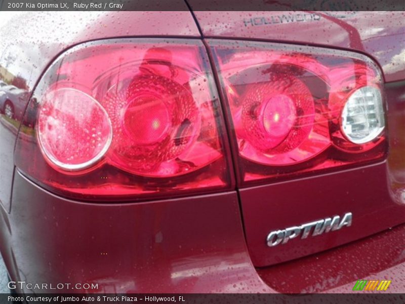 Ruby Red / Gray 2007 Kia Optima LX