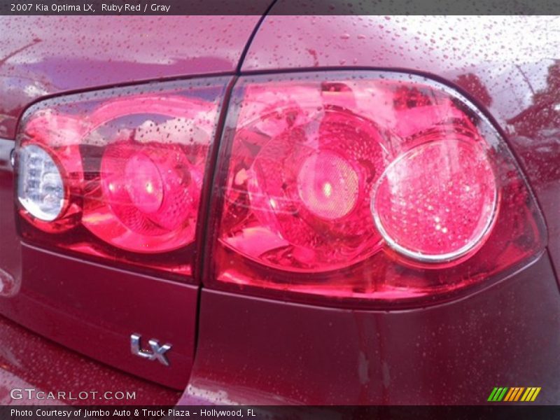 Ruby Red / Gray 2007 Kia Optima LX