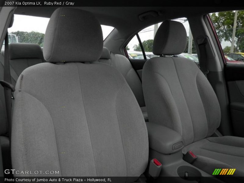 Ruby Red / Gray 2007 Kia Optima LX
