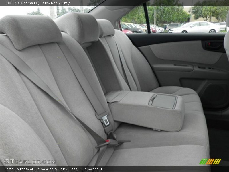 Ruby Red / Gray 2007 Kia Optima LX