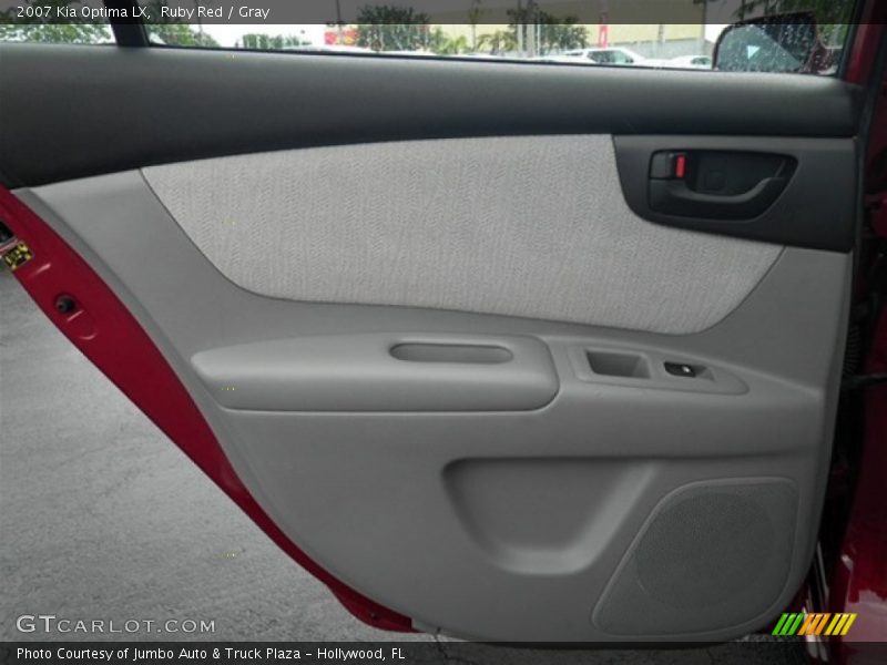 Ruby Red / Gray 2007 Kia Optima LX