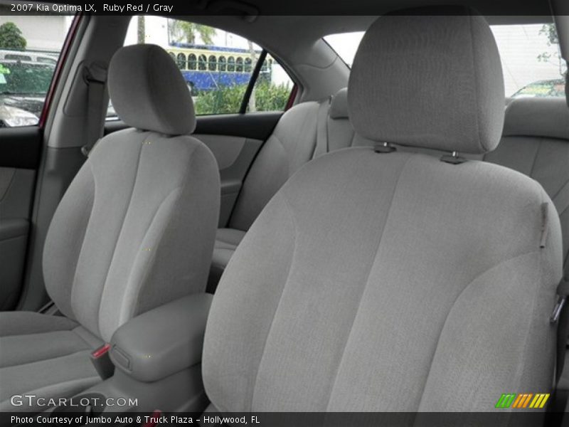 Ruby Red / Gray 2007 Kia Optima LX