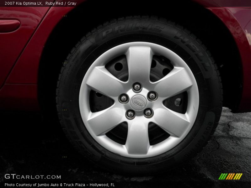 Ruby Red / Gray 2007 Kia Optima LX