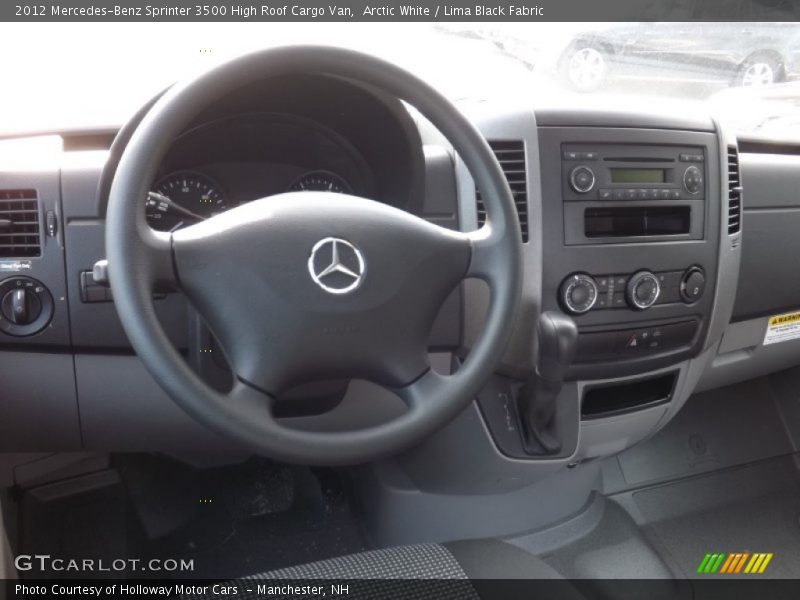 Arctic White / Lima Black Fabric 2012 Mercedes-Benz Sprinter 3500 High Roof Cargo Van