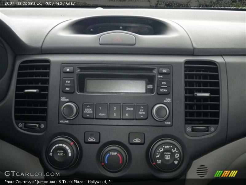 Ruby Red / Gray 2007 Kia Optima LX