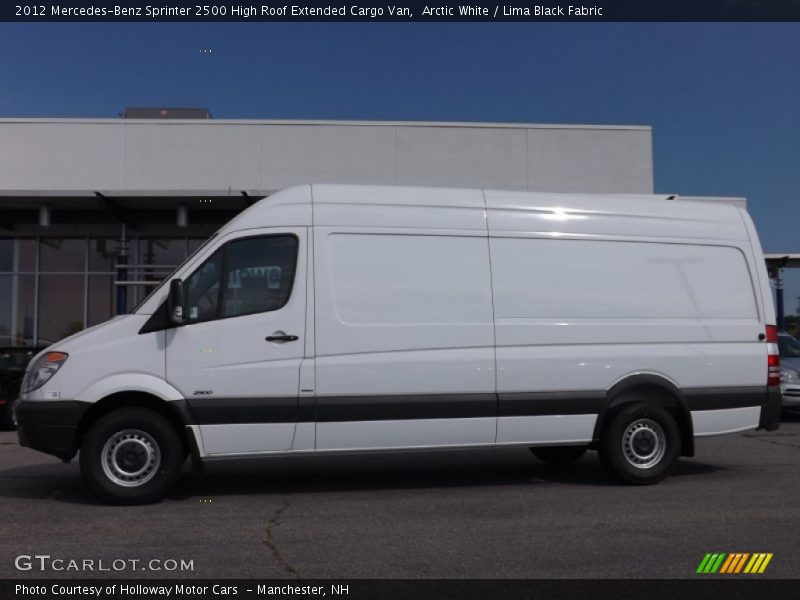 Arctic White / Lima Black Fabric 2012 Mercedes-Benz Sprinter 2500 High Roof Extended Cargo Van