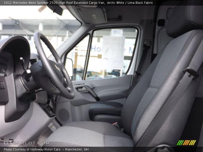 Arctic White / Lima Black Fabric 2012 Mercedes-Benz Sprinter 2500 High Roof Extended Cargo Van