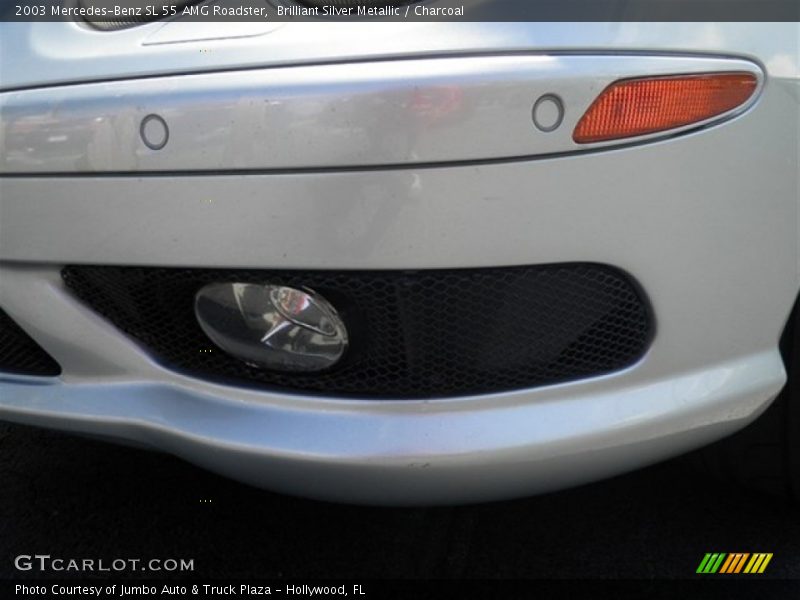Brilliant Silver Metallic / Charcoal 2003 Mercedes-Benz SL 55 AMG Roadster