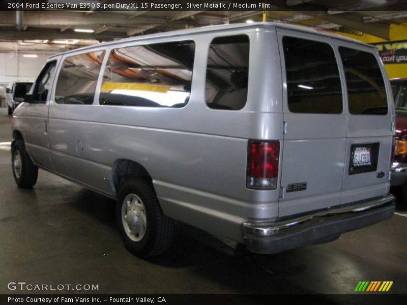 Silver Metallic / Medium Flint 2004 Ford E Series Van E350 Super Duty XL 15 Passenger