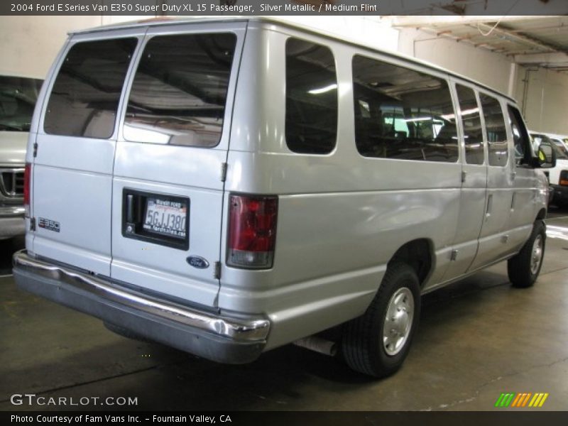 Silver Metallic / Medium Flint 2004 Ford E Series Van E350 Super Duty XL 15 Passenger