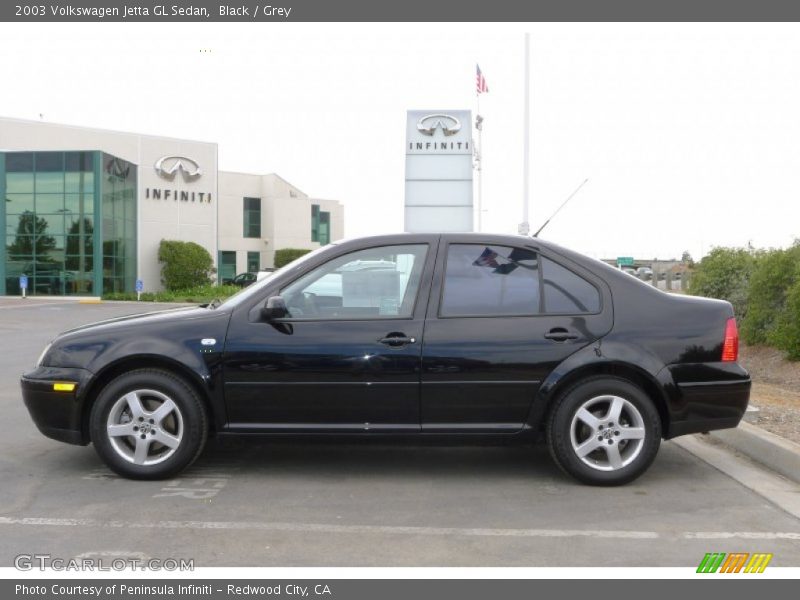 Black / Grey 2003 Volkswagen Jetta GL Sedan