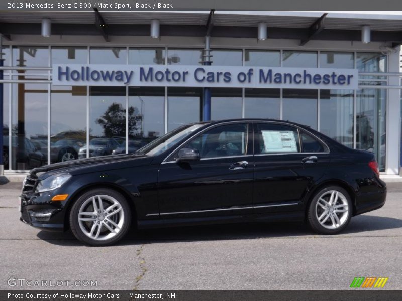 Black / Black 2013 Mercedes-Benz C 300 4Matic Sport