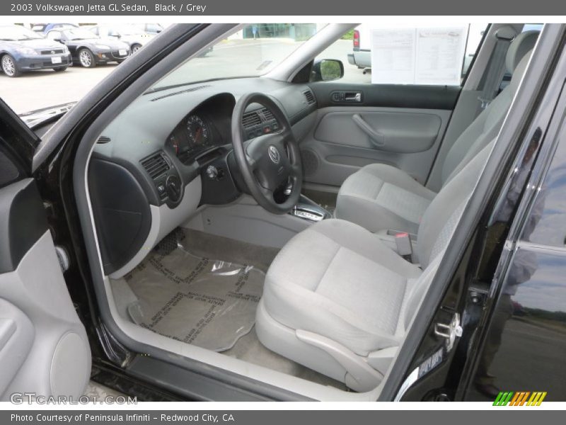 Black / Grey 2003 Volkswagen Jetta GL Sedan