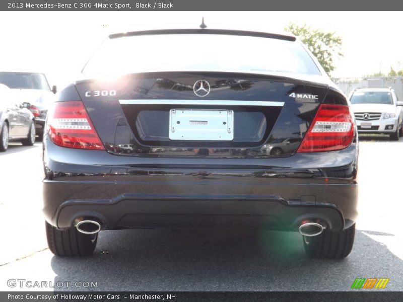 Black / Black 2013 Mercedes-Benz C 300 4Matic Sport