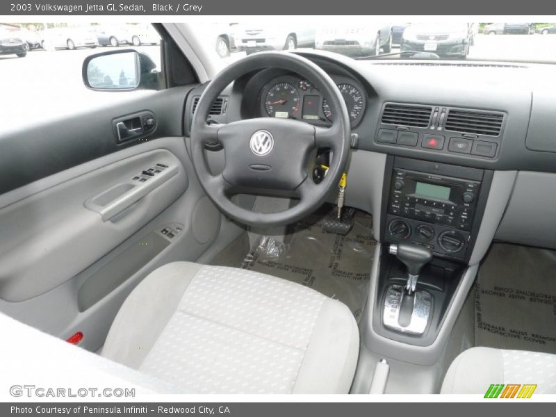 Black / Grey 2003 Volkswagen Jetta GL Sedan