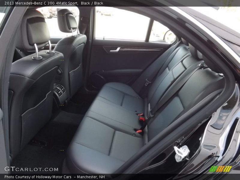 Rear Seat of 2013 C 300 4Matic Sport
