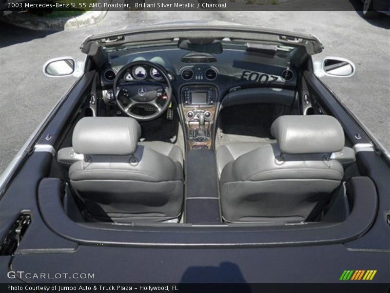 Brilliant Silver Metallic / Charcoal 2003 Mercedes-Benz SL 55 AMG Roadster