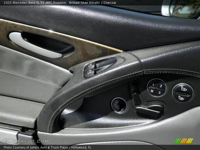 Brilliant Silver Metallic / Charcoal 2003 Mercedes-Benz SL 55 AMG Roadster