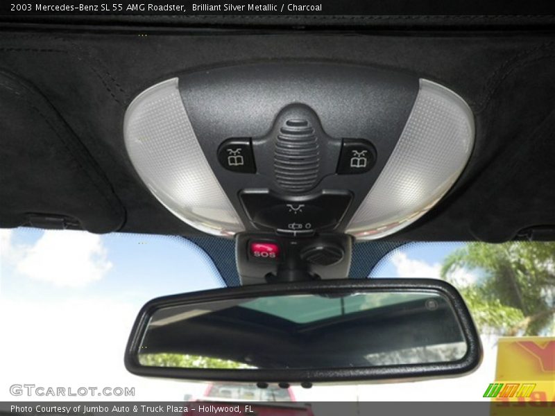 Brilliant Silver Metallic / Charcoal 2003 Mercedes-Benz SL 55 AMG Roadster
