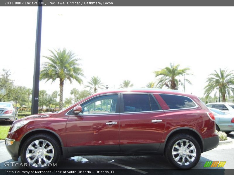 Red Jewel Tintcoat / Cashmere/Cocoa 2011 Buick Enclave CXL