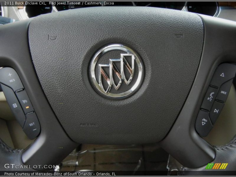 Red Jewel Tintcoat / Cashmere/Cocoa 2011 Buick Enclave CXL