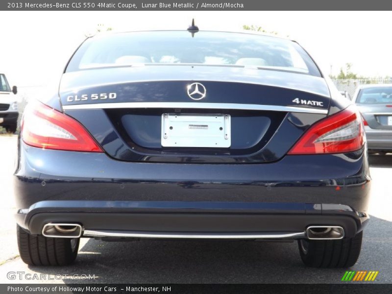 Lunar Blue Metallic / Almond/Mocha 2013 Mercedes-Benz CLS 550 4Matic Coupe