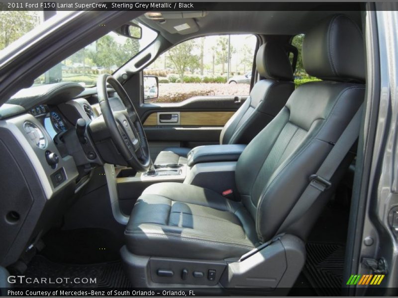  2011 F150 Lariat SuperCrew Black Interior