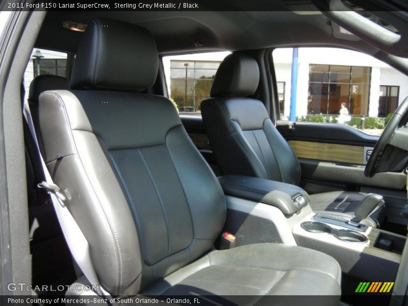 Sterling Grey Metallic / Black 2011 Ford F150 Lariat SuperCrew