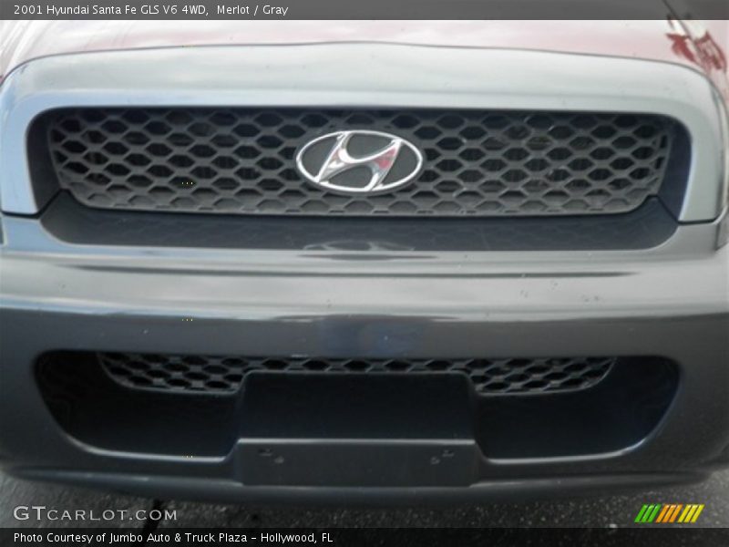 Merlot / Gray 2001 Hyundai Santa Fe GLS V6 4WD