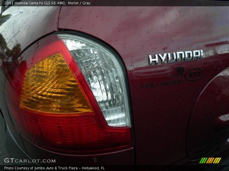 Merlot / Gray 2001 Hyundai Santa Fe GLS V6 4WD