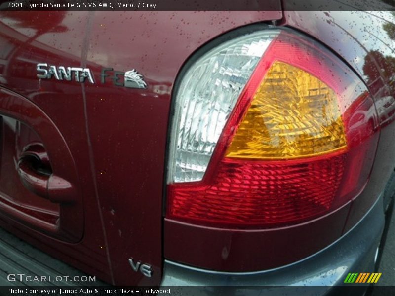Merlot / Gray 2001 Hyundai Santa Fe GLS V6 4WD