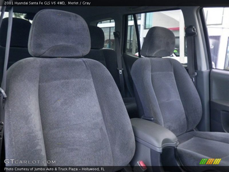 Merlot / Gray 2001 Hyundai Santa Fe GLS V6 4WD