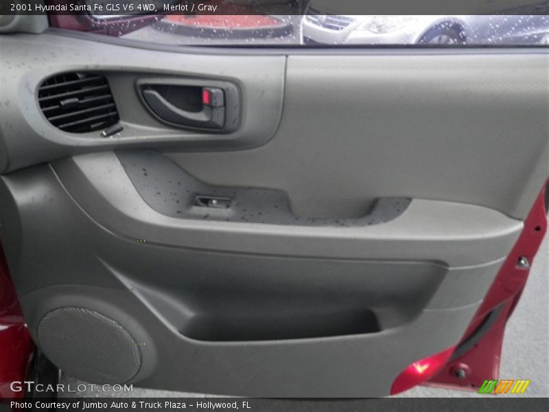 Merlot / Gray 2001 Hyundai Santa Fe GLS V6 4WD