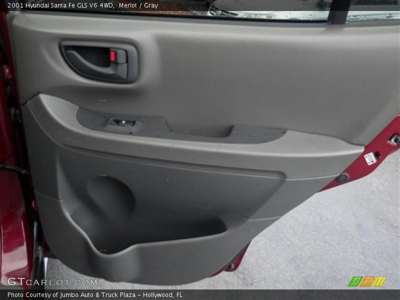 Merlot / Gray 2001 Hyundai Santa Fe GLS V6 4WD