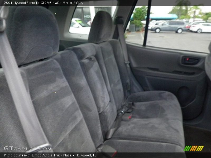 Merlot / Gray 2001 Hyundai Santa Fe GLS V6 4WD