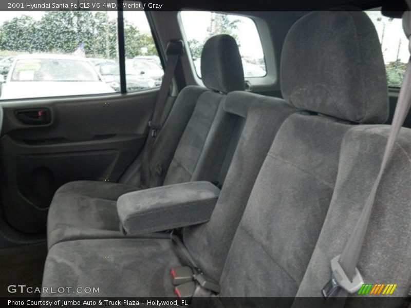 Merlot / Gray 2001 Hyundai Santa Fe GLS V6 4WD