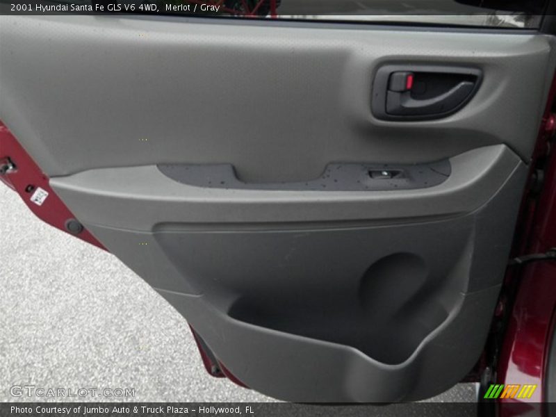 Merlot / Gray 2001 Hyundai Santa Fe GLS V6 4WD