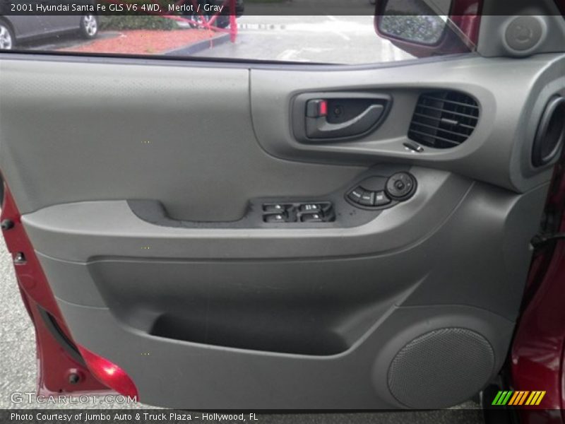 Merlot / Gray 2001 Hyundai Santa Fe GLS V6 4WD