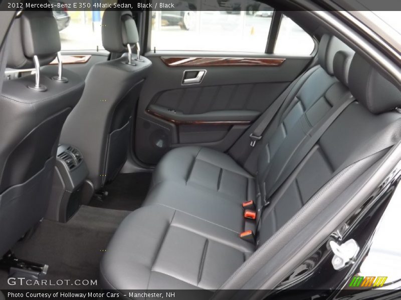 Black / Black 2012 Mercedes-Benz E 350 4Matic Sedan