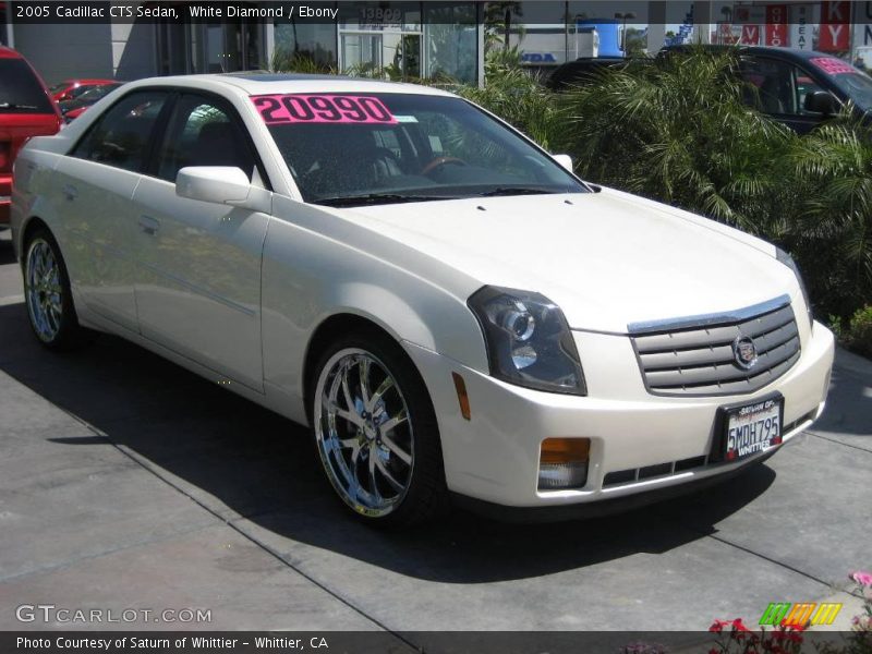 White Diamond / Ebony 2005 Cadillac CTS Sedan