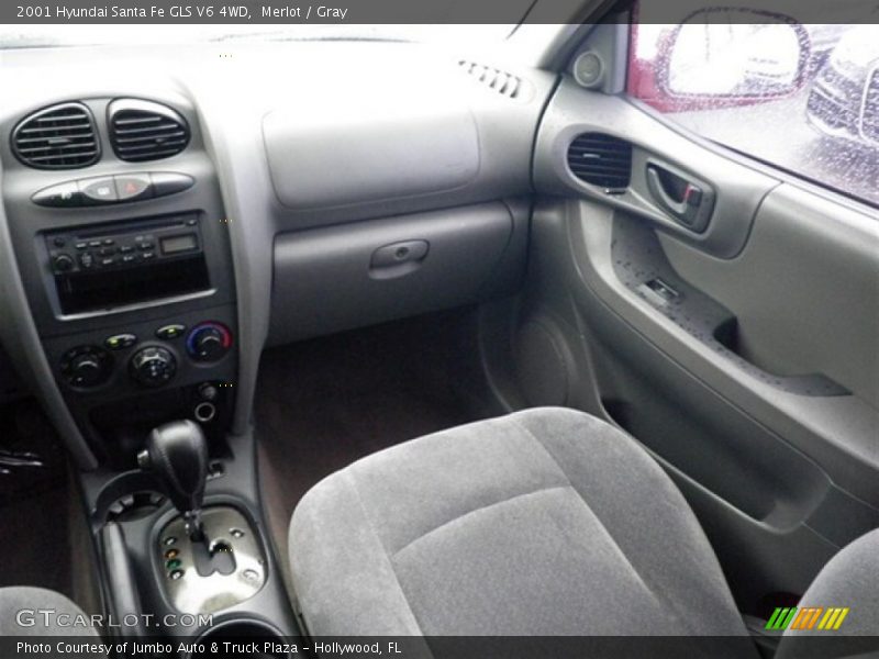 Merlot / Gray 2001 Hyundai Santa Fe GLS V6 4WD