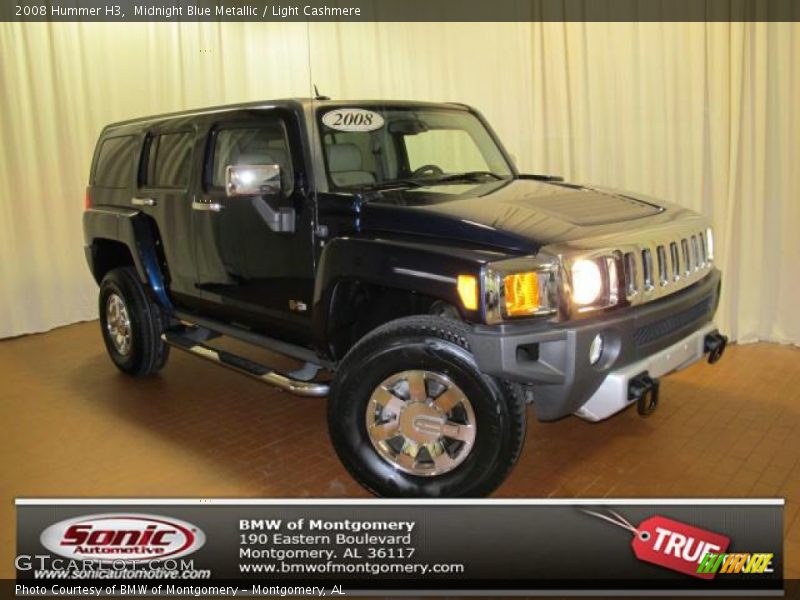 Midnight Blue Metallic / Light Cashmere 2008 Hummer H3