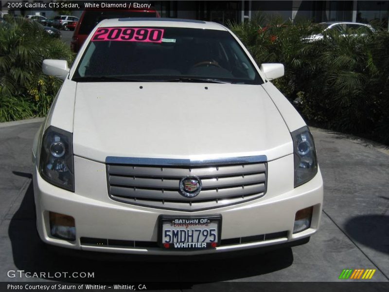 White Diamond / Ebony 2005 Cadillac CTS Sedan