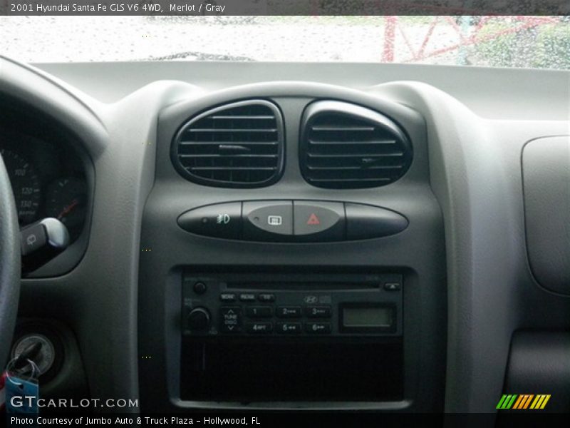 Merlot / Gray 2001 Hyundai Santa Fe GLS V6 4WD