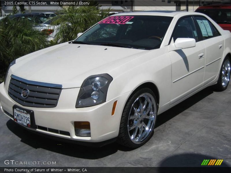 White Diamond / Ebony 2005 Cadillac CTS Sedan