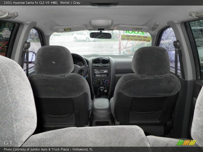 Merlot / Gray 2001 Hyundai Santa Fe GLS V6 4WD
