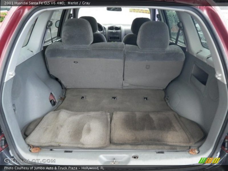 Merlot / Gray 2001 Hyundai Santa Fe GLS V6 4WD