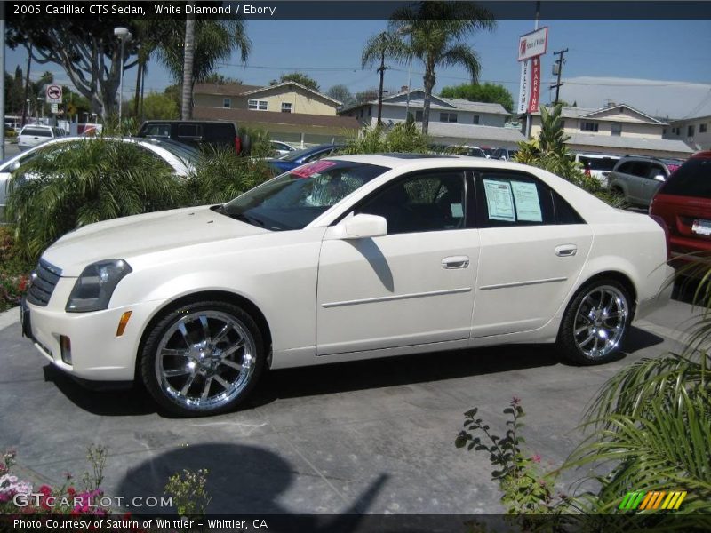 White Diamond / Ebony 2005 Cadillac CTS Sedan