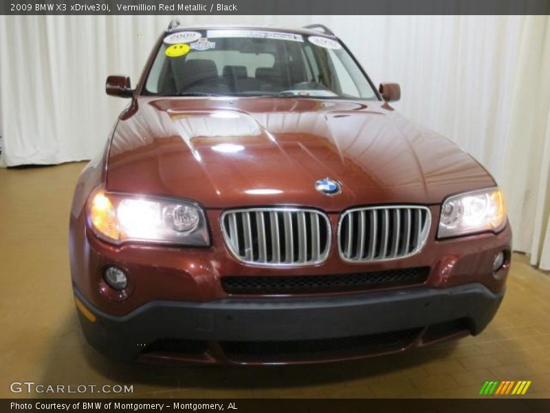 Vermillion Red Metallic / Black 2009 BMW X3 xDrive30i